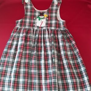 Kelly's Kids Plaid Christmas dress